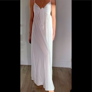Brand NEW white flowy empire waist maternity/summer dressy/casual maxi dress